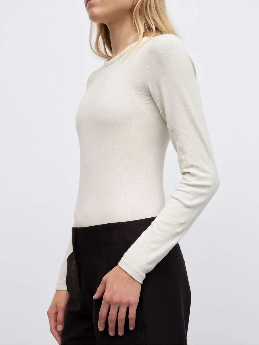 338. Lululemon Hold Tight Long-Sleeve Shirt Bone size 10 NWT modal